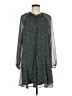 Joie 100% Polyester Polka Dots Green Casual Dress Size M - photo 1