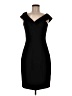 Reiss 100% Polyester Solid Black Cocktail Dress Size 8 - photo 1