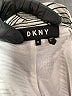 DKNY 100% Polyester Graphic Gray Casual Dress Size 12 - photo 7
