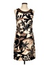 Connected Apparel Graphic Brown Casual Dress Size 10 - photo 1