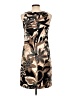 Connected Apparel Graphic Brown Casual Dress Size 10 - photo 2