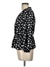 J.Crew 100% Polyester Polka Dots Black 3/4 Sleeve Blouse Size 10 - photo 5