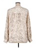 Ava & Viv Animal Print Ivory Long Sleeve Blouse Size 1X - photo 2