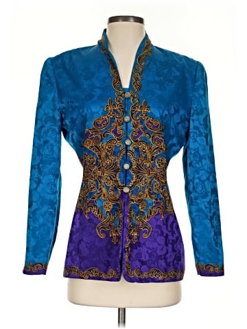 Adrianna Papell Long Sleeve Silk Top (view 1)