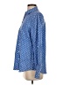 Talbots Polka Dots Blue Long Sleeve Button-Down Shirt Size S - photo 5
