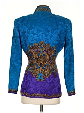 Adrianna Papell Long Sleeve Silk Top (view 2)
