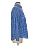 Talbots Polka Dots Blue Long Sleeve Button-Down Shirt Size S - photo 4