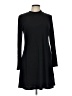 Madewell Solid Black Casual Dress Size L - photo 1