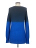 Theory Color Block Blue Wool Pullover Sweater Size S - photo 2