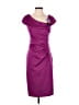 Xscape 100% Polyester Purple Cocktail Dress Size 4 - photo 1
