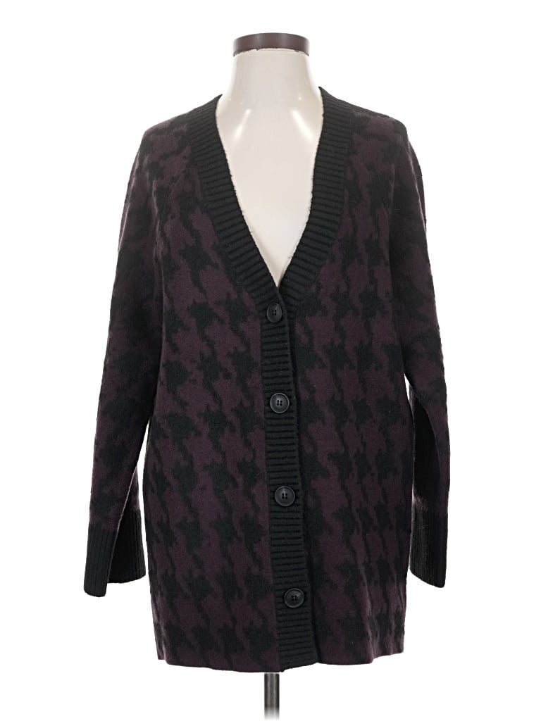 Pre-owned Express Cardigan Sweater In Purple