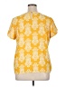 41Hawthorn 100% Polyester Yellow Short Sleeve Blouse Size XL - photo 2