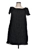 Very J Checkered-gingham Black Casual Dress Size L - photo 1