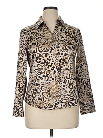 Kasper Long Sleeve Blouse (view 1)