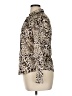 Kasper Animal Print Tan Long Sleeve Blouse Size 14 Petite - photo 5