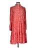 J.Crew 100% Viscose Hearts Red Casual Dress Size S - photo 1