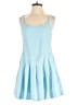 Unbranded Solid Blue Casual Dress Size XL - photo 1