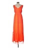 Old Navy 100% Polyester Orange Cocktail Dress Size L - photo 2
