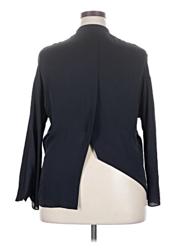 Vince. Long Sleeve Silk Top (view 2)