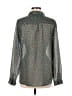 Ann Taylor LOFT 100% Polyester Polka Dots Teal Long Sleeve Blouse Size M - photo 2