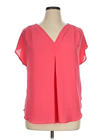 INC International Concepts Short Sleeve Blouse (view 1)