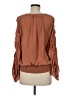 Catherine Malandrino 100% Polyester Brown Long Sleeve Blouse Size M - photo 2