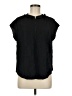 Joie 100% Polyester Black Short Sleeve Blouse Size M - photo 1