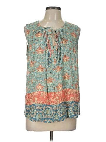 Pale Sky Sleeveless Blouse (view 1)