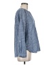 Joie 100% Cotton Blue Long Sleeve Blouse Size M - photo 4