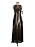 Bebe Metallic Silver Cocktail Dress Size S - photo 1