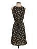 Ann Taylor LOFT 100% Polyester Floral Black Casual Dress Size S - photo 1