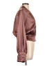 Listicle Brown Long Sleeve Blouse Size L - photo 4
