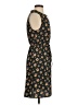 Ann Taylor LOFT 100% Polyester Floral Black Casual Dress Size S - photo 4