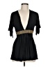 Sky Black Short Sleeve Top Size M - photo 1