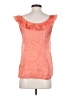 J.Crew 100% Silk Orange Sleeveless Silk Top Size 4 - photo 2