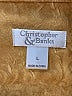 Christopher & Banks 100% Polyester Gold 3/4 Sleeve Blouse Size L - photo 7
