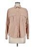 Old Navy Solid Tan Long Sleeve Button-Down Shirt Size M - photo 1