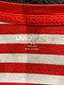 Lands' End 100% Cotton Stripes Orange Red Short Sleeve Top Size 2X - photo 7