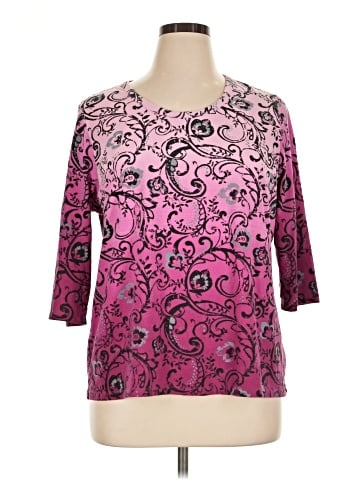 Style&Co 3/4 Sleeve T-Shirt (view 1)