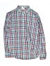 Crewcuts 100% Cotton Checkered-gingham Green Long Sleeve Button-Down Shirt Size 16 - photo 1