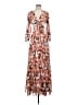 Gianni Bini 100% Polyester Print Brown Casual Dress Size 4 - photo 1