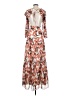 Gianni Bini 100% Polyester Print Brown Casual Dress Size 4 - photo 2