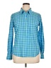 Vineyard Vines Checkered-gingham Blue Long Sleeve Button-Down Shirt Size 14 - photo 1