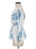 Jon & Anna 100% Polyester Blue Long Sleeve Blouse Size M - photo 5