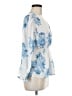 Jon & Anna 100% Polyester Blue Long Sleeve Blouse Size M - photo 4