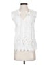 Lucky Brand White Sleeveless Button-Down Shirt Size S - photo 1