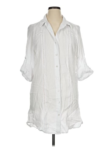 4our Dreamers 3/4 Sleeve Button-Down Shirt (view 1)