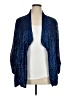 Diane von Furstenberg 100% Silk Blue Kimono Size 14 - photo 1