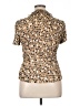 Sunny Leigh 100% Polyester Tan Short Sleeve Blouse Size XL - photo 2