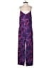 J.Crew 100% Polyester Paisley Purple Jumpsuit Size 2 - photo 1